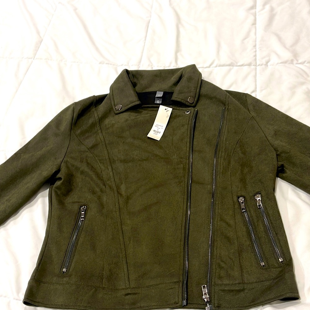 New suede jacket with tags